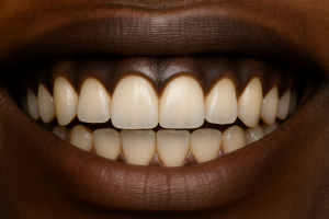 encías oscuras por factores étnicos