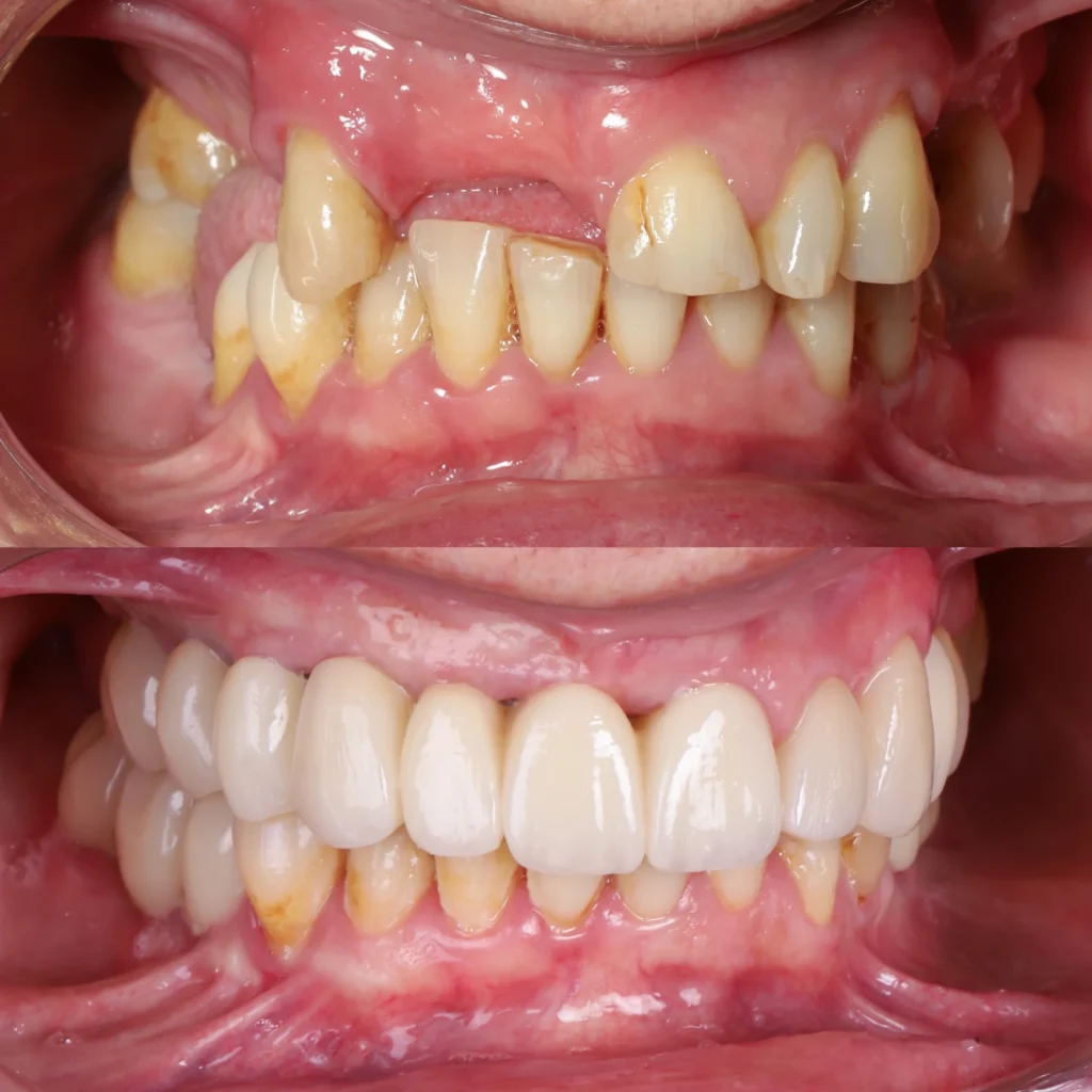Implantes de carga inmediata sin hueso: antes y después, caso real de MAG Dental Madrid